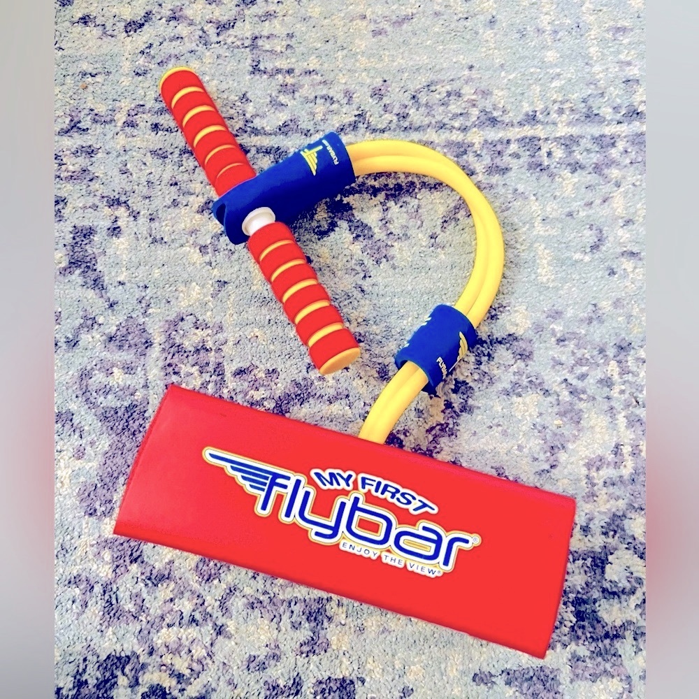 My First Flybar, foam jumping “pogo stick”.